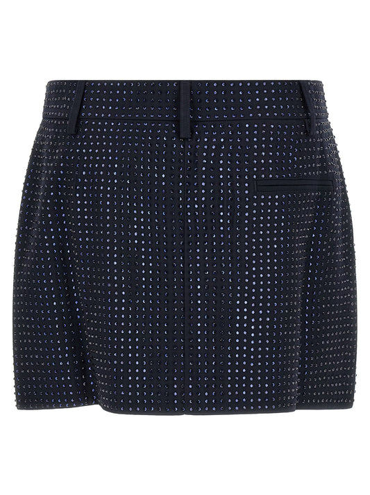 Pinko Soave Skirt With Rhinestones