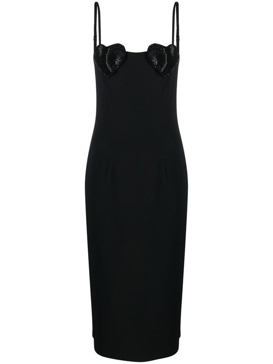 Blumarine Rhinestones embellished mini dress