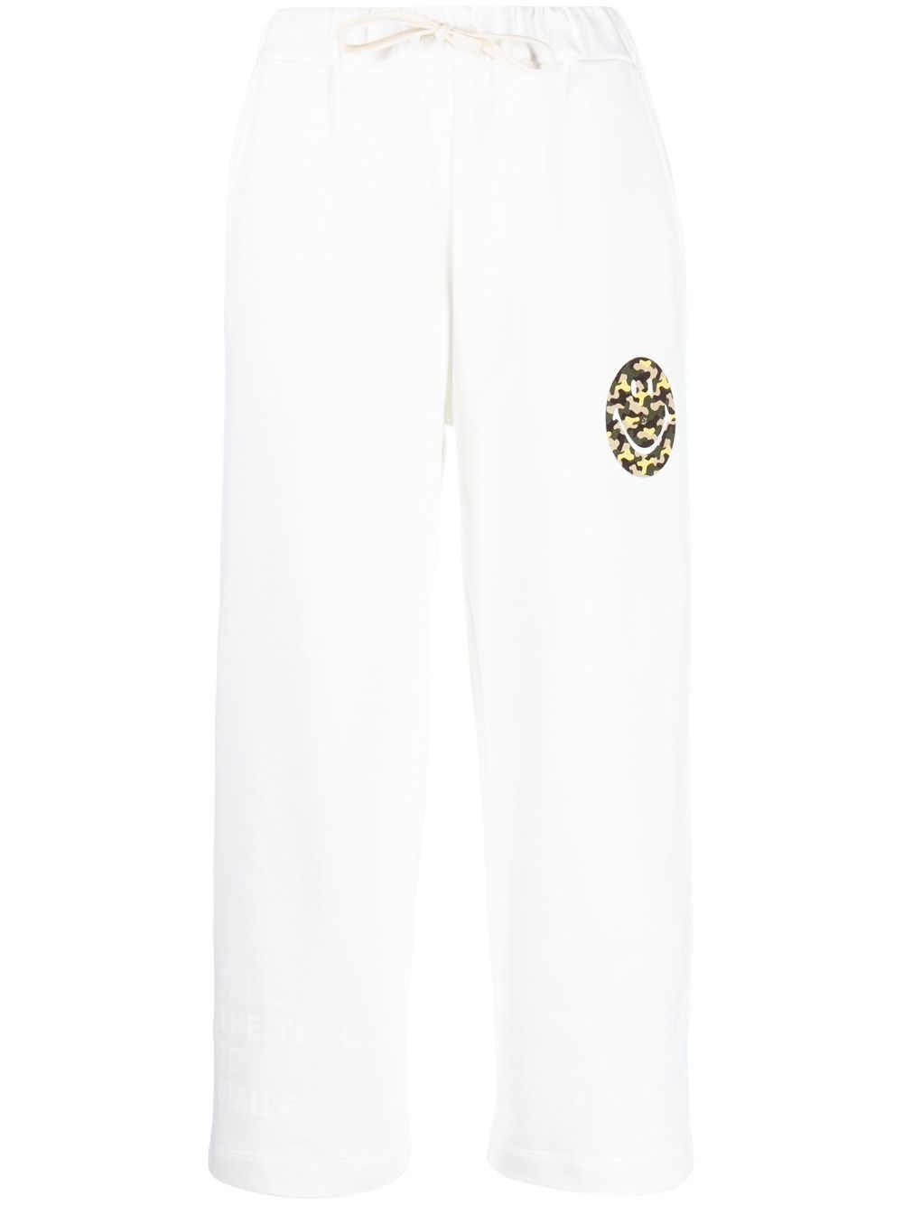 Joshua Sanders Joshua Sanders Smiley logo cotton sweatpants