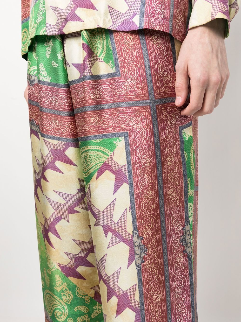 Aries Aries Printed silk trousers