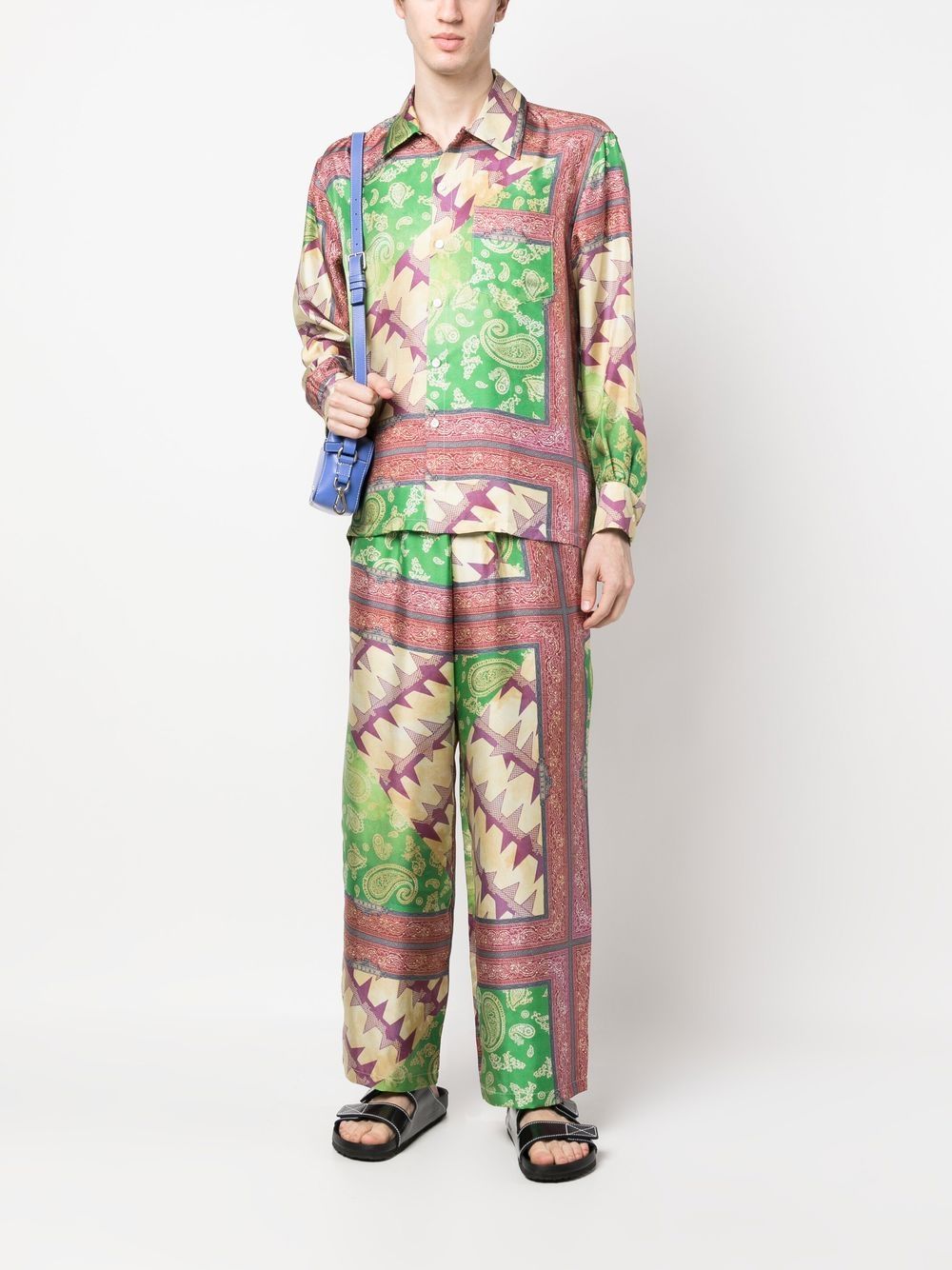 Aries Aries Printed silk trousers