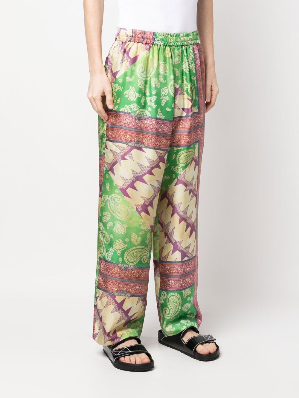 Aries Aries Printed silk trousers