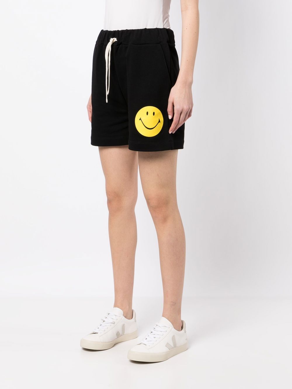 Joshua Sanders Joshua Sanders Smiley logo cotton shorts