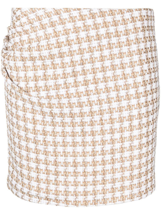 Iro Iro Garna cotton blend silk mini skirt
