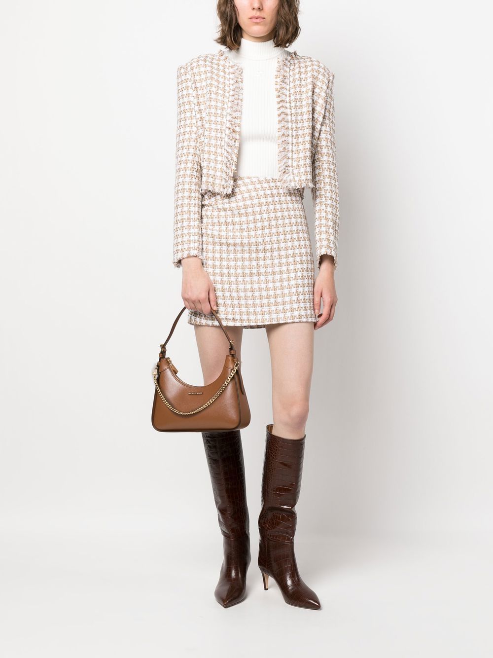 Iro Iro Garna cotton blend silk mini skirt