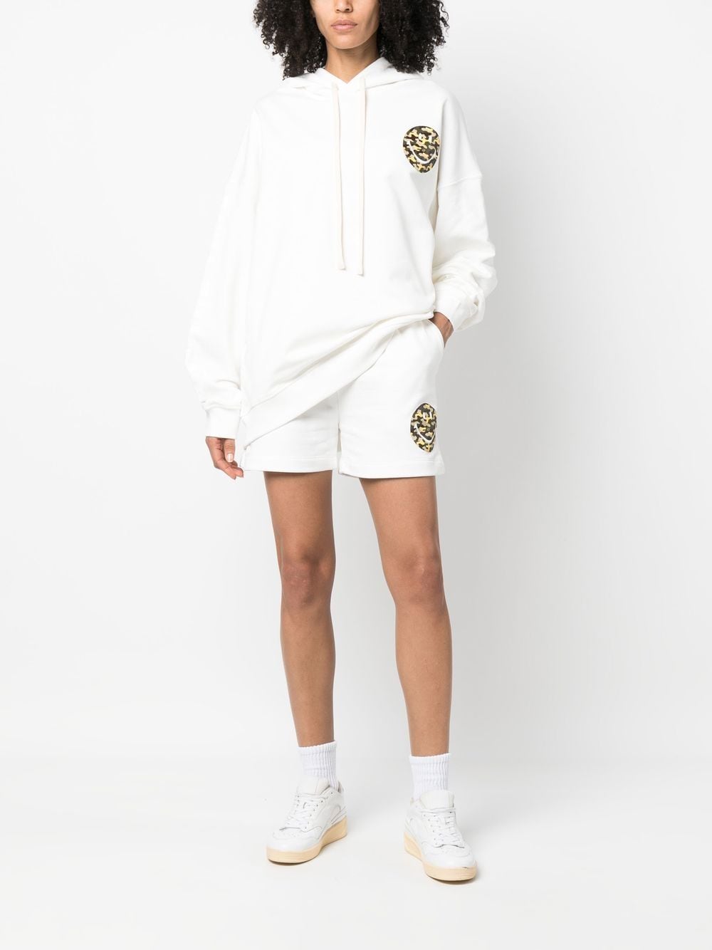 Joshua Sanders Joshua Sanders Smiley logo cotton hoodie
