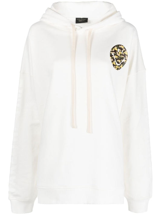 Joshua Sanders Joshua Sanders Smiley logo cotton hoodie