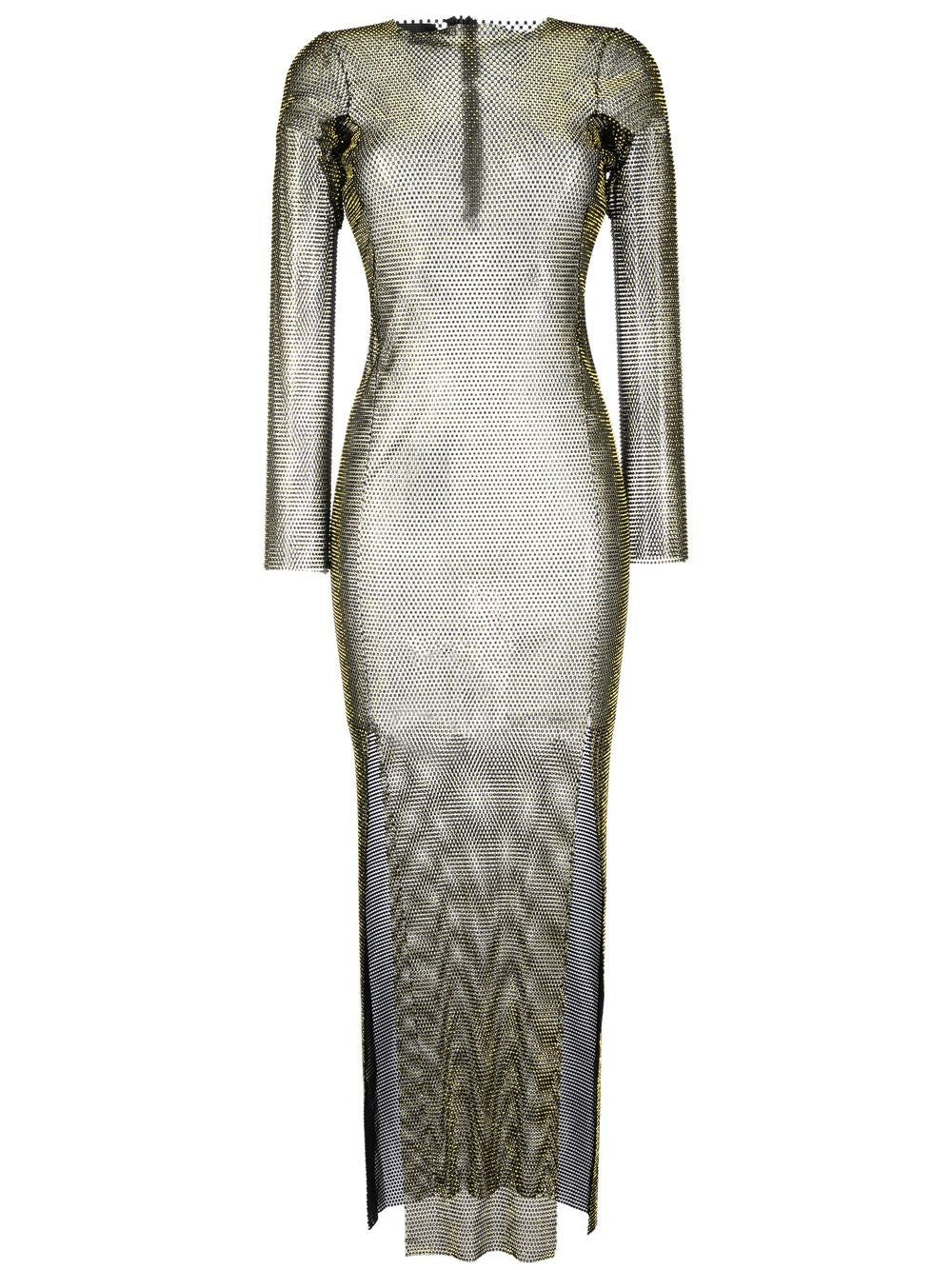 Santa Brand Santa Brand Rhinestones embellished long dress