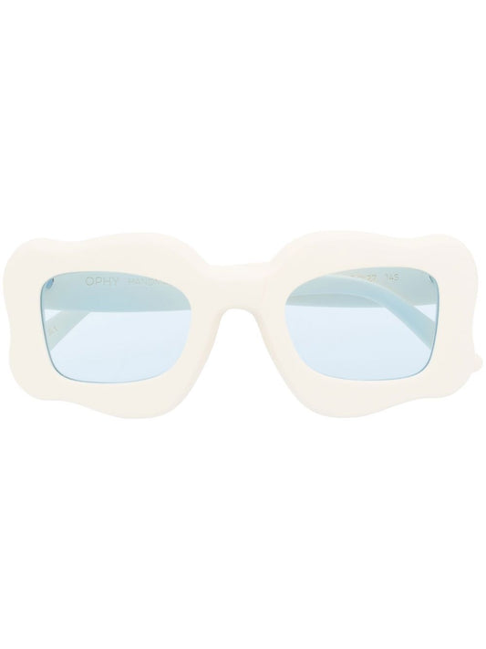 Bonsai Bonsai oversized curved-frame sunglasses
