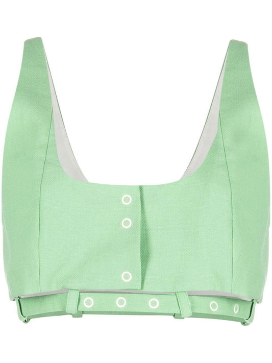 Ganni Ganni cropped tank top