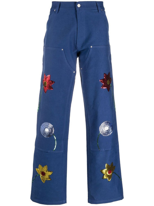 Sky High Farm Workwear Sky High Farm Workwear Embroidered denim jeans