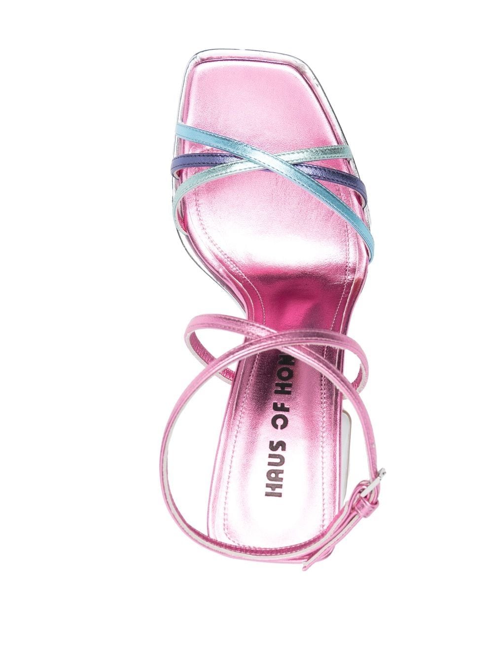Haus Of Honey Haus Of Honey  Wannabe Mirror Leather Sandals