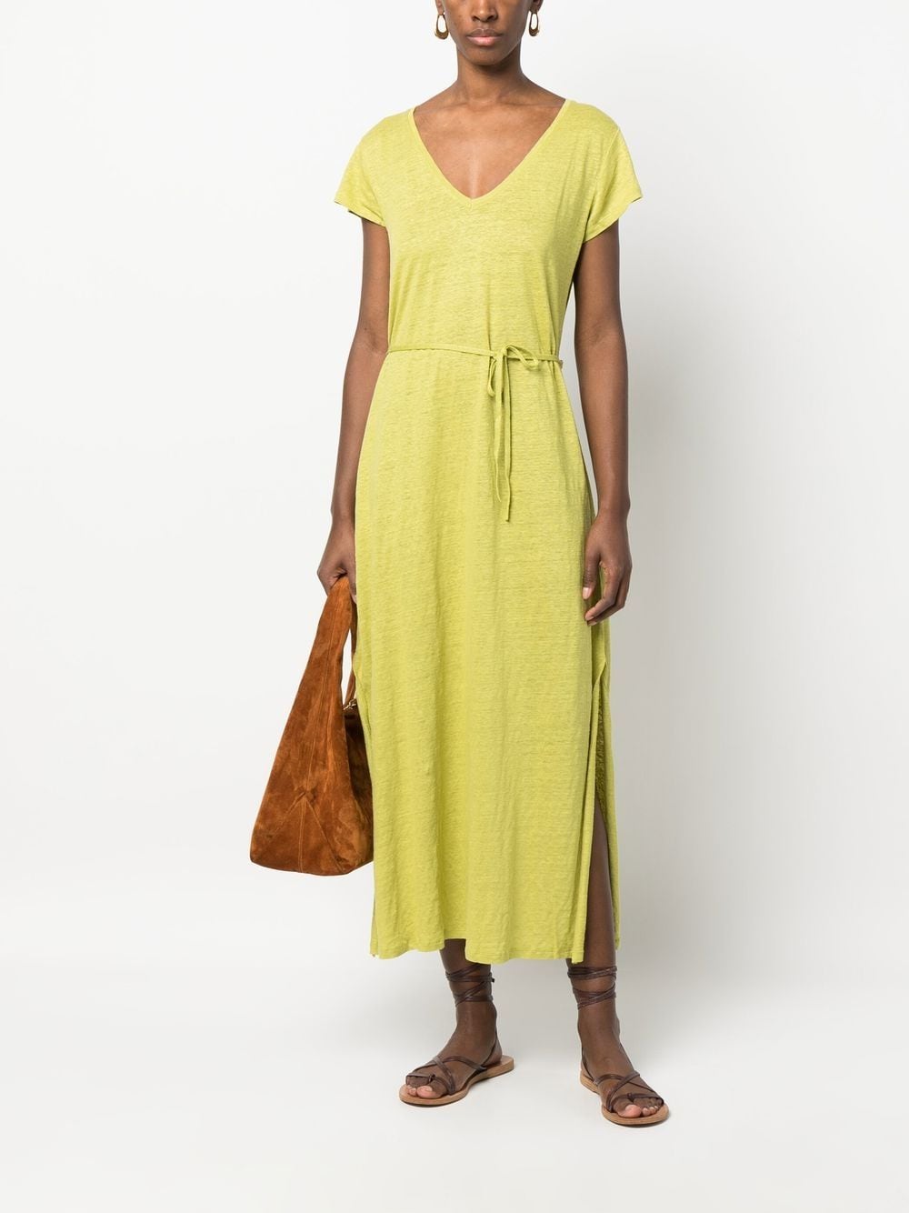 Majestic Majestic Linen blend long dress