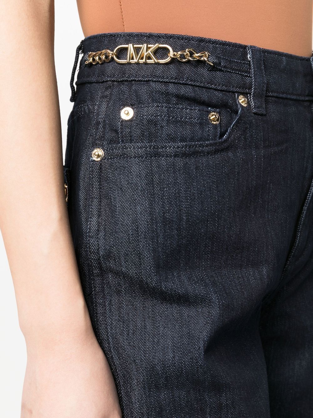 MMK Mmk Cropped denim jeans