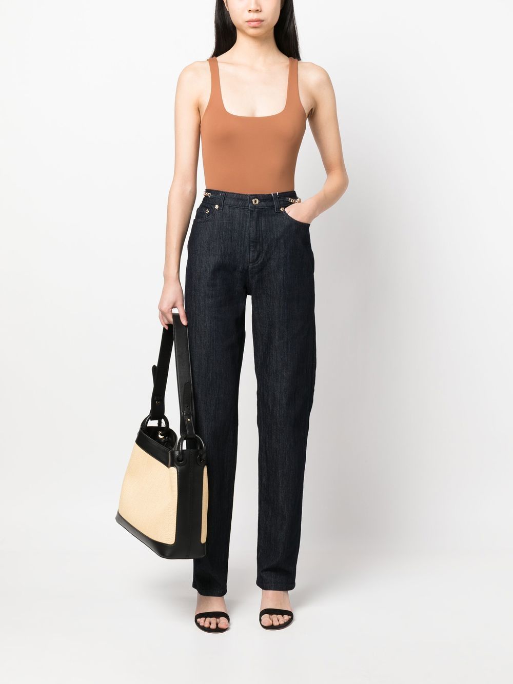 MMK Mmk Cropped denim jeans