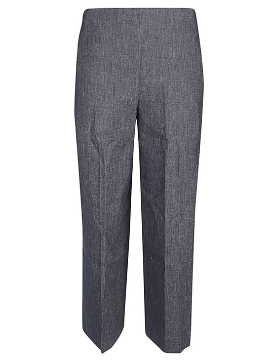 Via Masini 80 Via Masini 80 Straight leg linen blend trousers