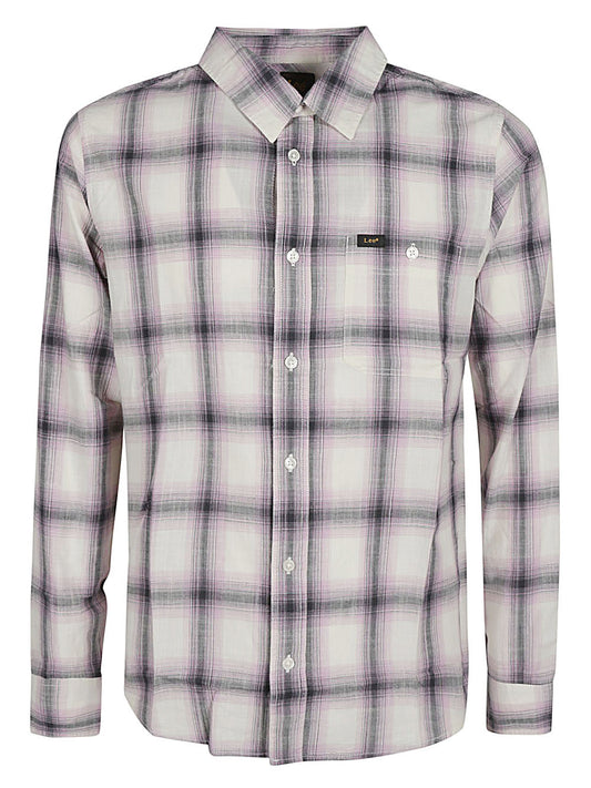 Lee Lee long-sleeve plaid shirt
