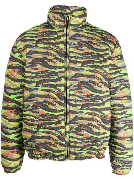 Erl Erl Printed quilted down jacket