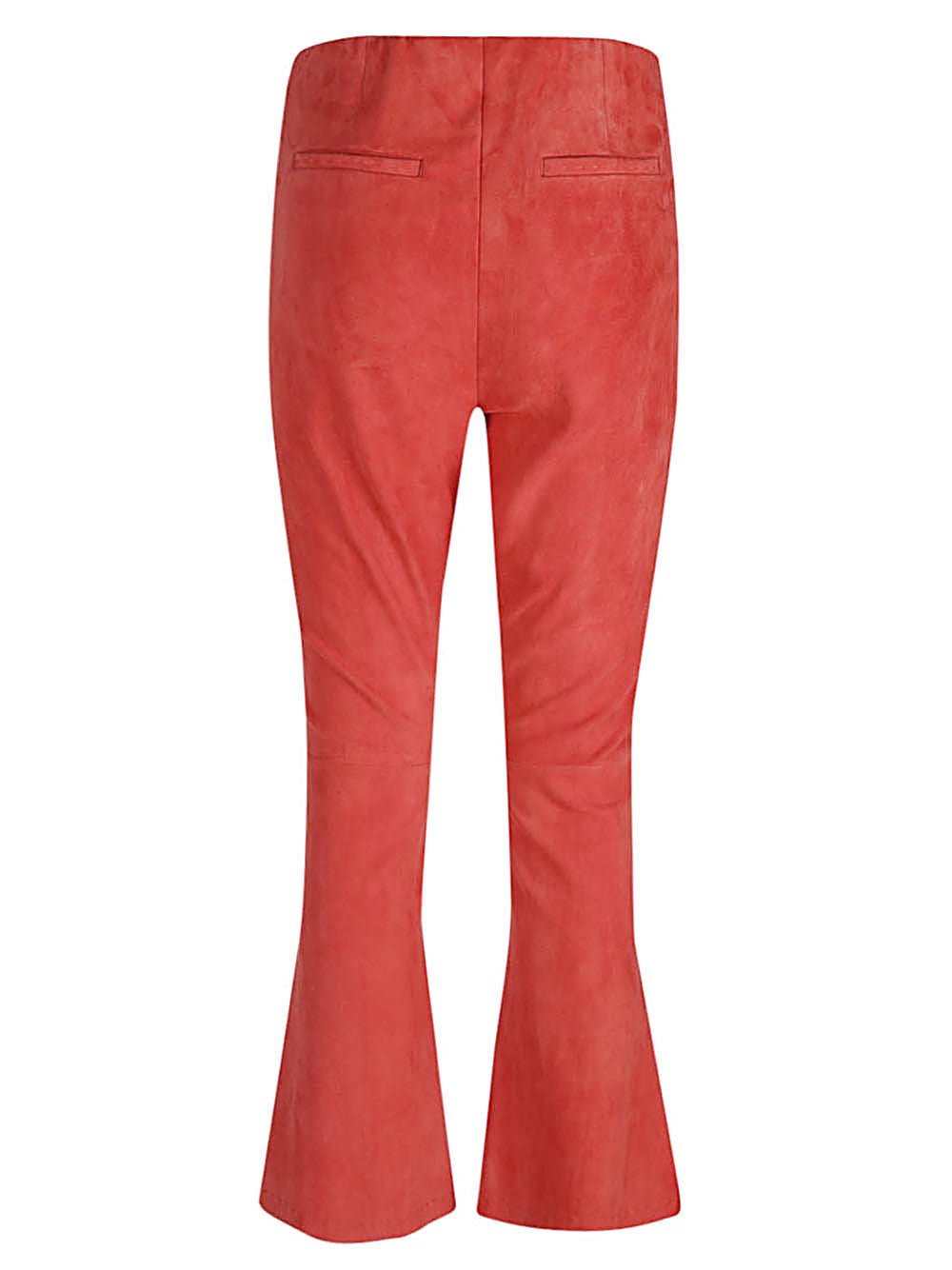 Via Masini 80 Via Masini 80 Flared cropped suede trousers
