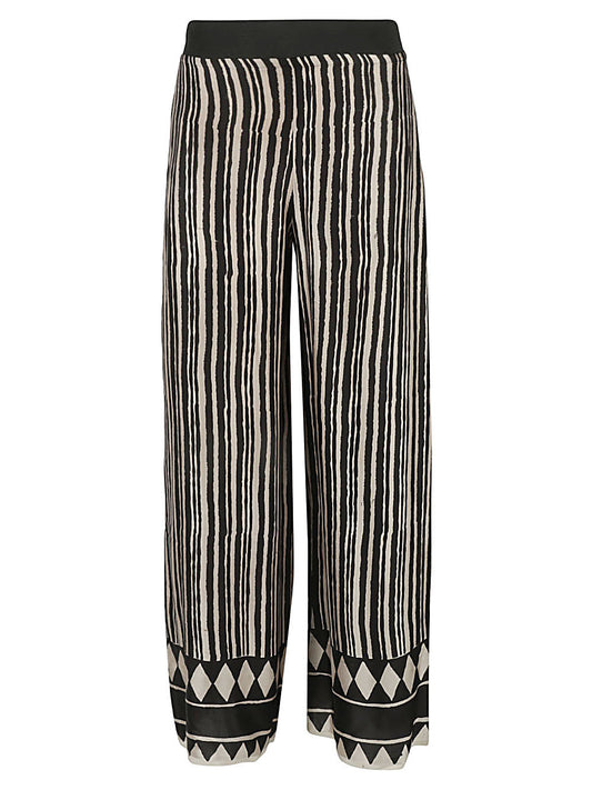 Obidi Obidi Striped silk trousers