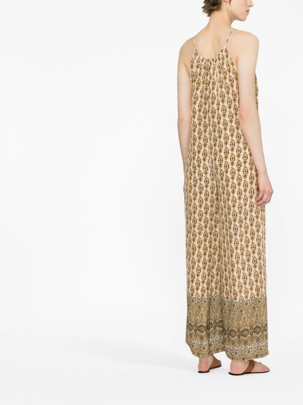 Gold Hawk Gold Hawk Printed silk jumpsuit