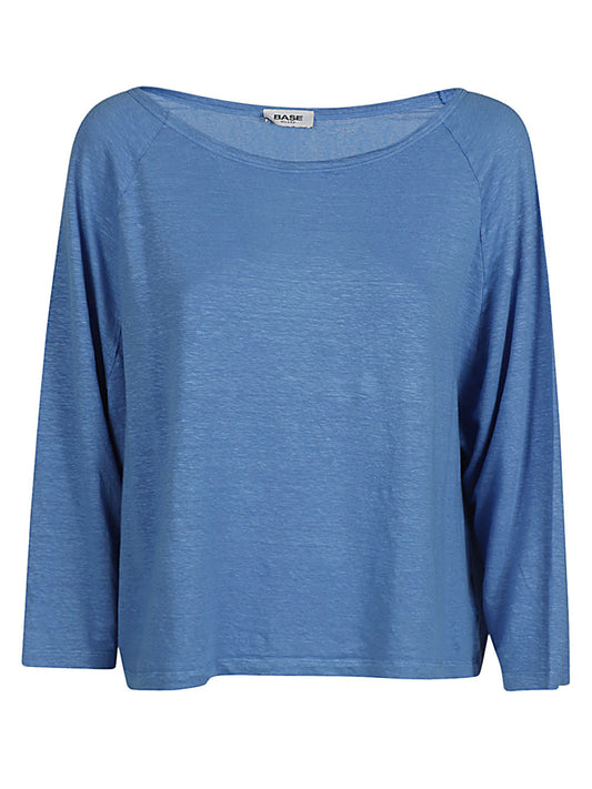 Base Base Linen boat-neck sweater