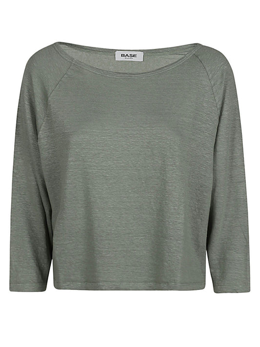 Base Base Linen boat-neck sweater