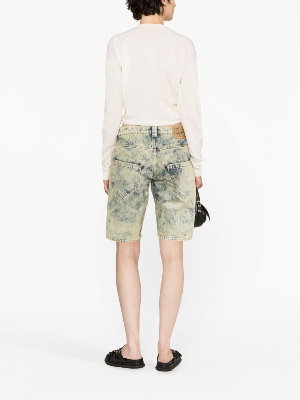 Vaquera Vaquera Denim split shorts