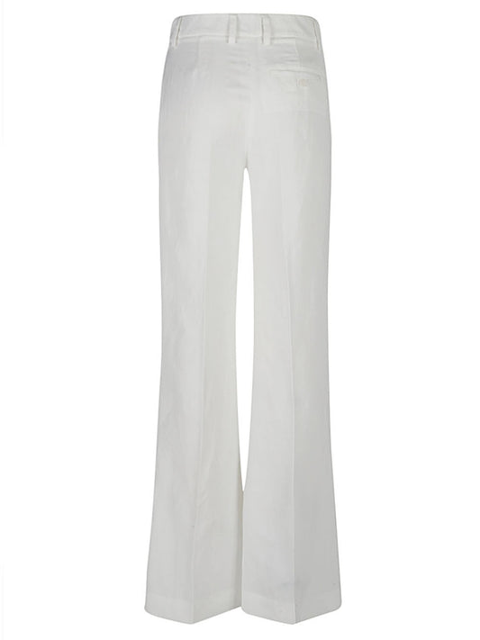 True Royal Linen flared trousers