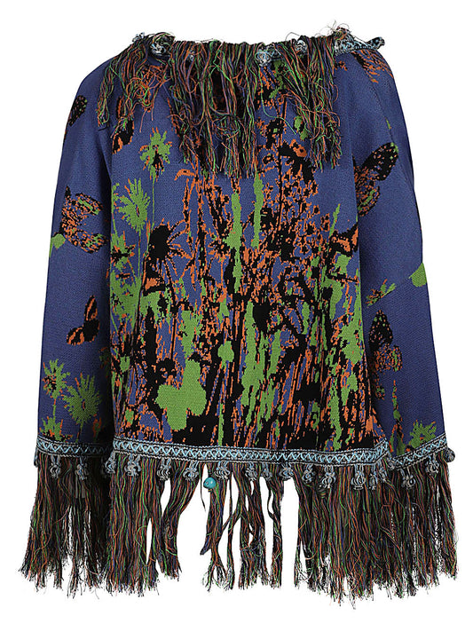 Clocloude Printed cotton cardigan