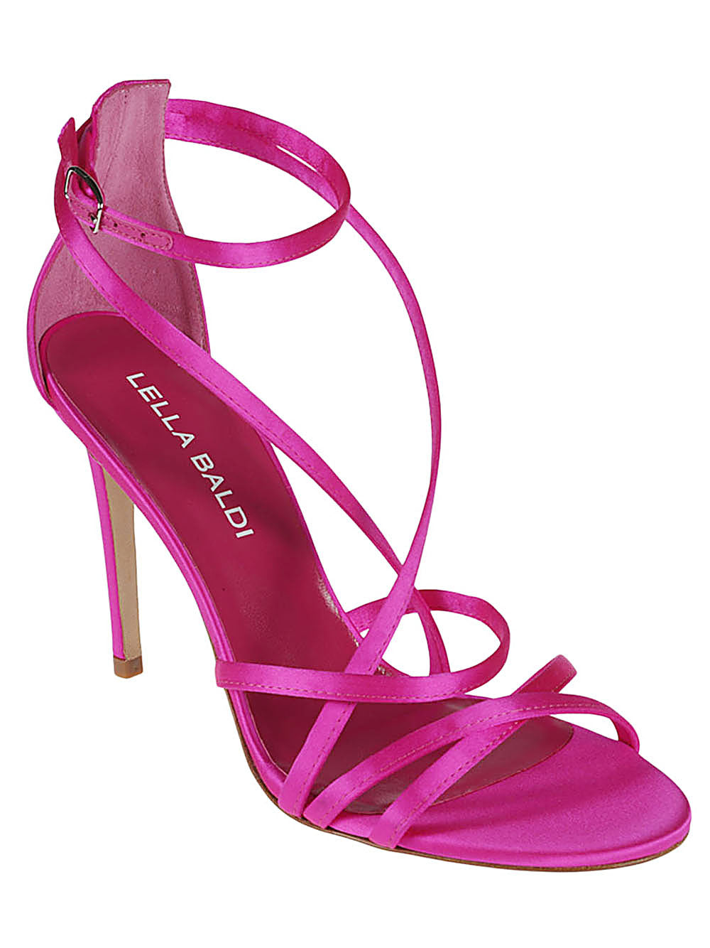 Lella Baldi Lella Baldi  fuchsia satin sandals