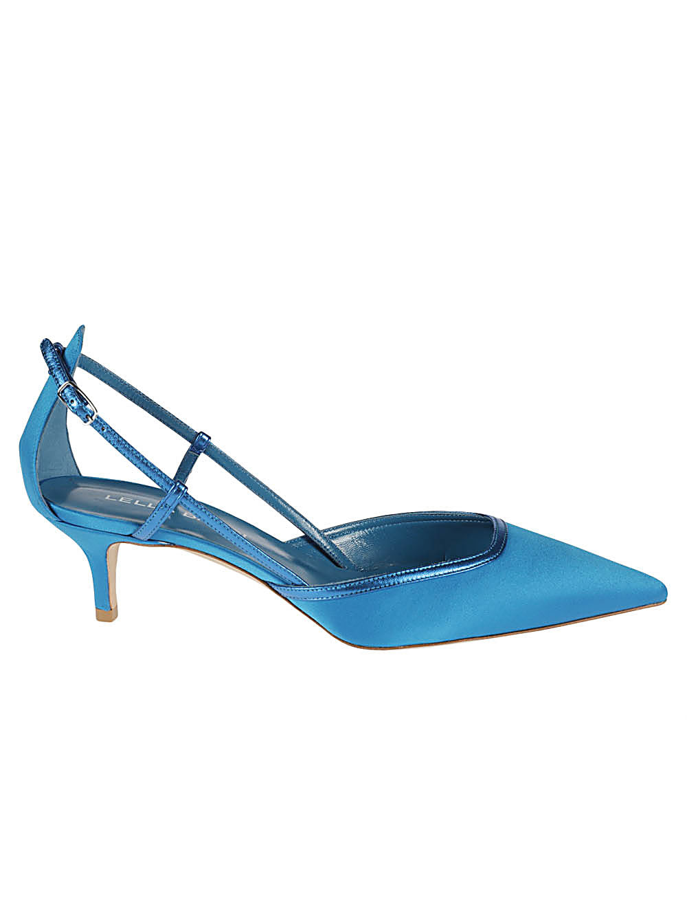 Lella Baldi Lella Baldi Blue Leather Pumps
