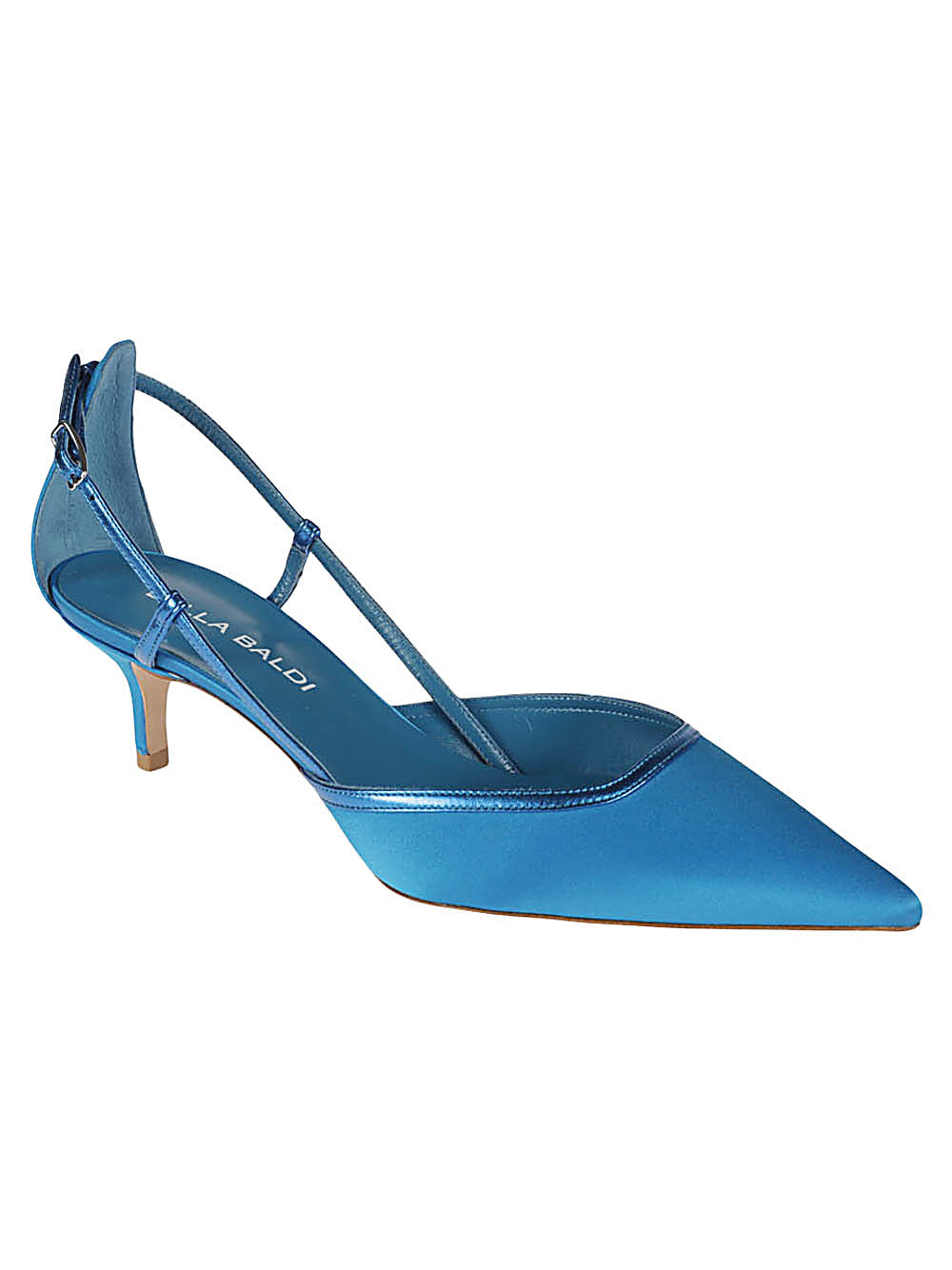 Lella Baldi Lella Baldi Blue Leather Pumps