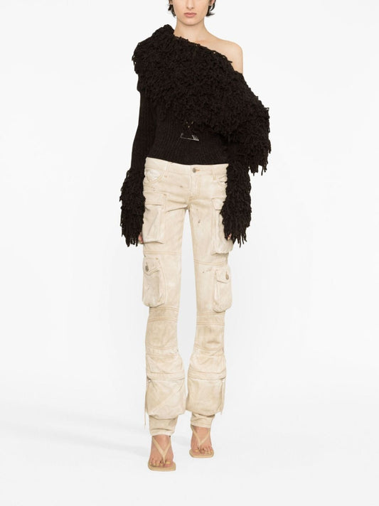 The Attico Essie cargo denim trousers