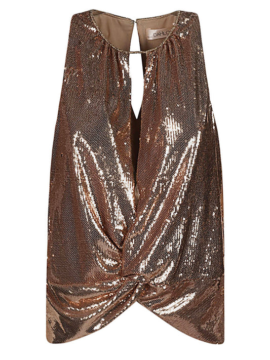 Dahlo Dahlo Sequin cropped top