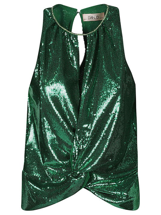 Dahlo Dahlo Sequin cropped top