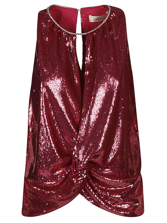 Dahlo Dahlo Sequin cropped top