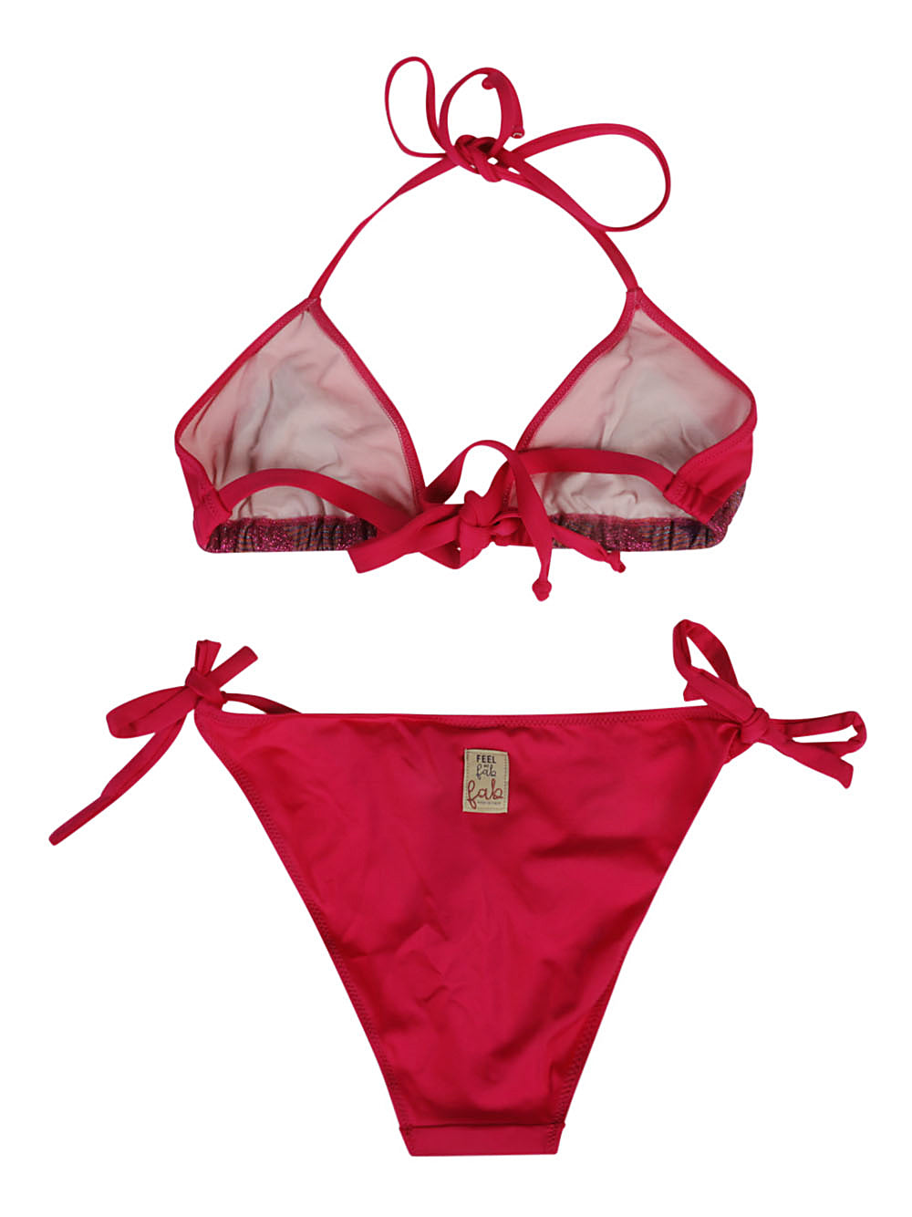 Feel Me Fab Feel Me Fab One printed triangle bikini set