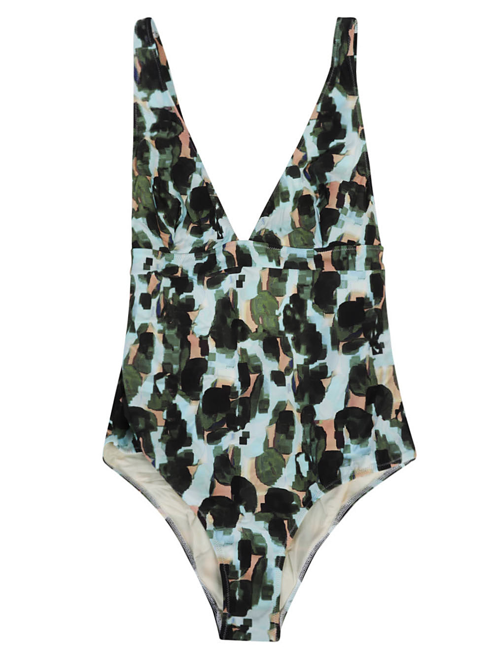 Feel Me Fab Feel Me Fab Crossy printed one-piece swimsuit