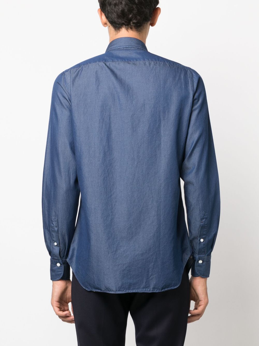 Finamore 1925 Napoli Finamore 1925 Napoli Regular fit denim shirt