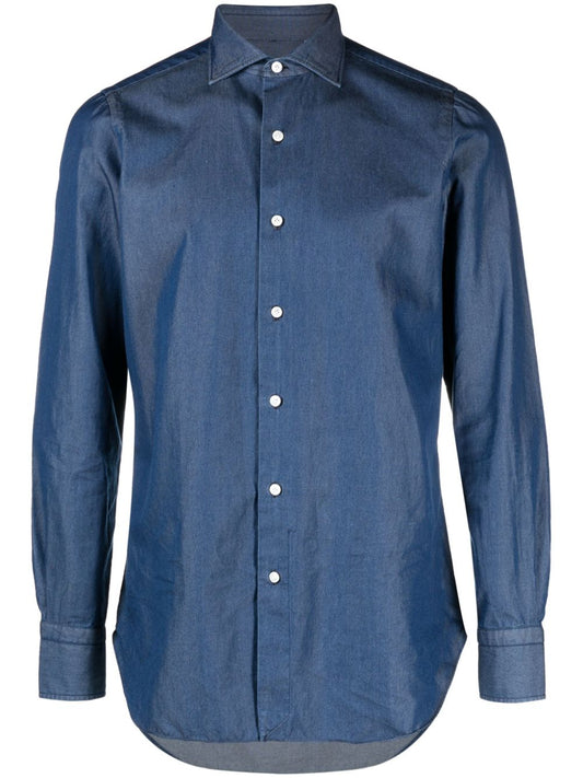 Finamore 1925 Napoli Finamore 1925 Napoli Regular fit denim shirt