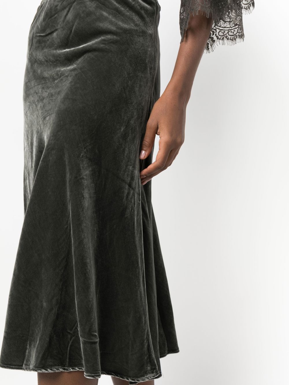 Gold Hawk Gold Hawk Velvet long skirt