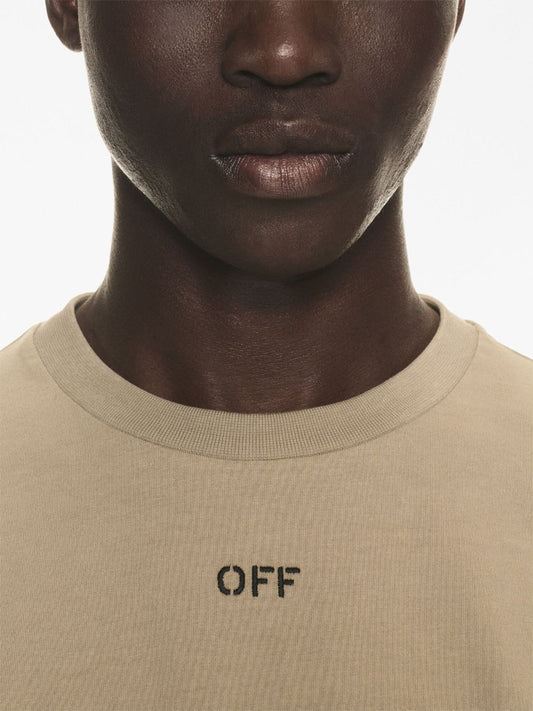 تيشيرت قطن بشعار Off White