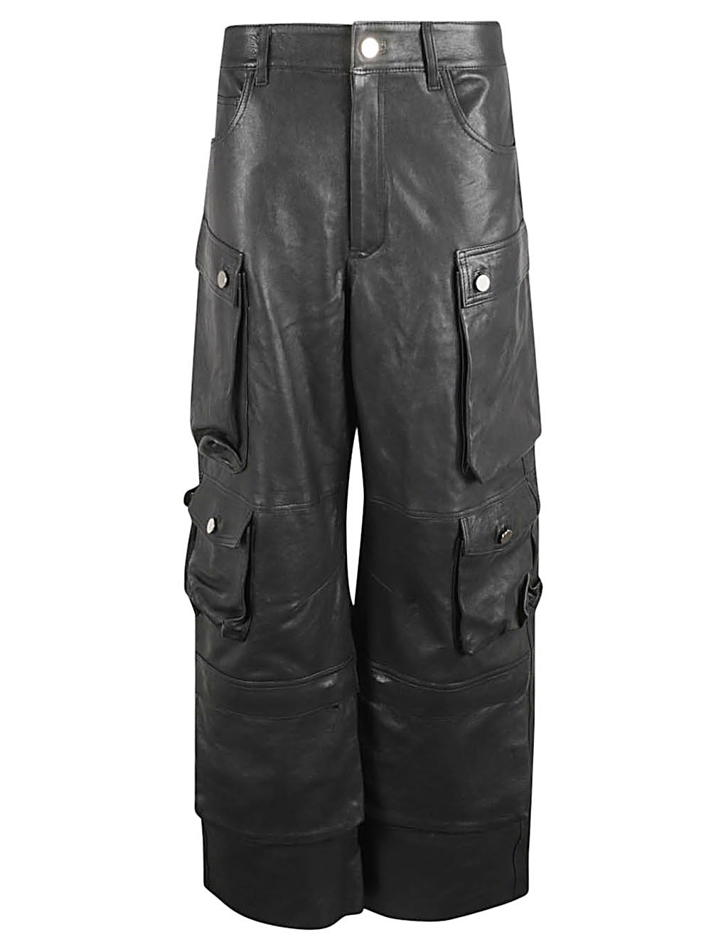 Fermas.Club Fermas.Club Leather cargo pants
