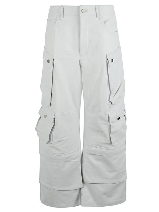 Fermas.Club Fermas.Club Leather cargo pants