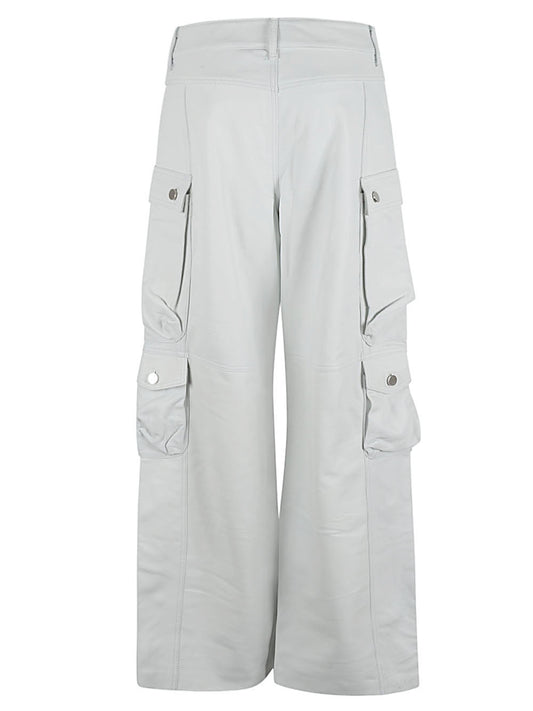 Fermas.Club Leather cargo pants