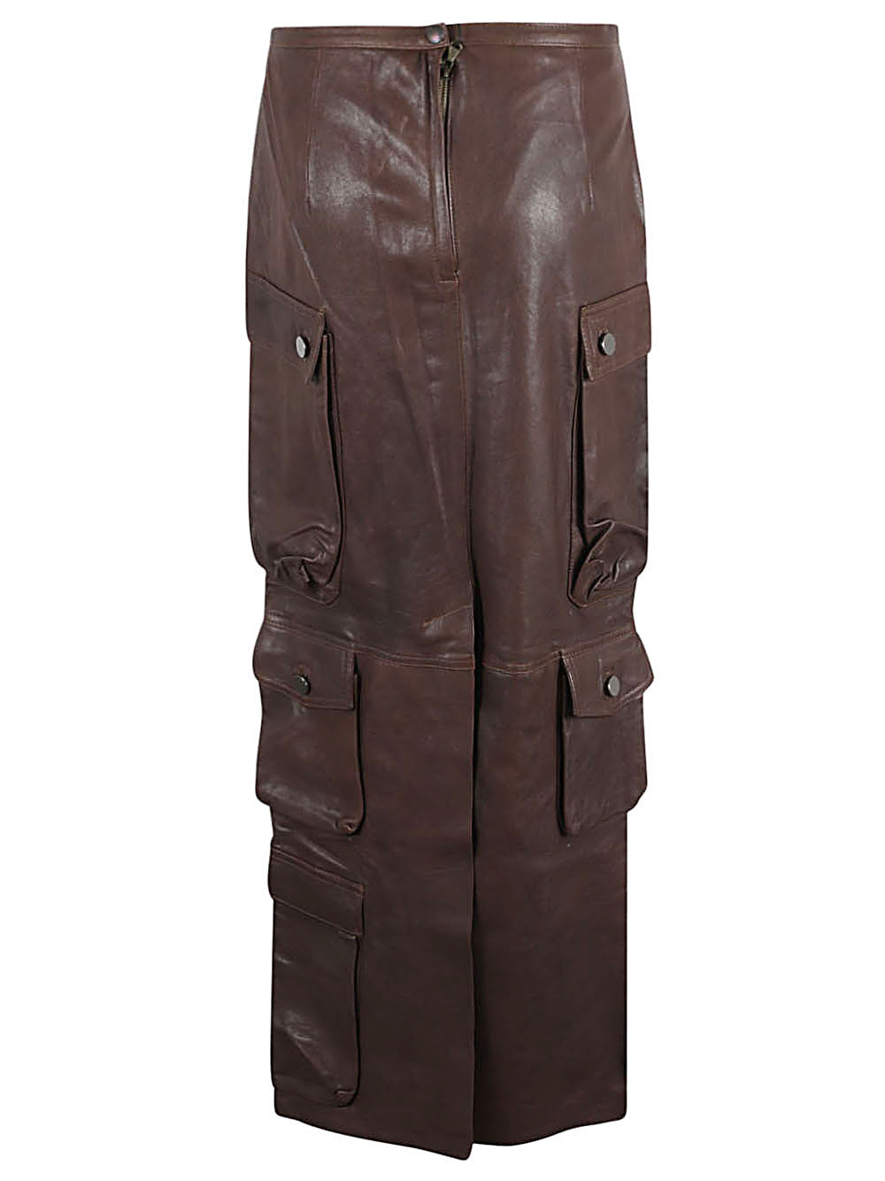 Fermas.Club Fermas.Club Leather cargo long skirt