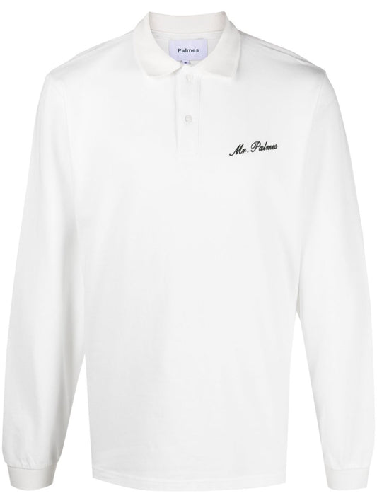 Palmes Palmes Logo organic cotton polo shirt