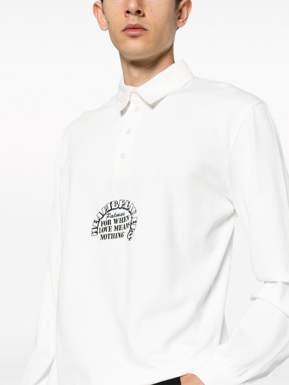 Palmes Palmes Logo organic cotton shirt