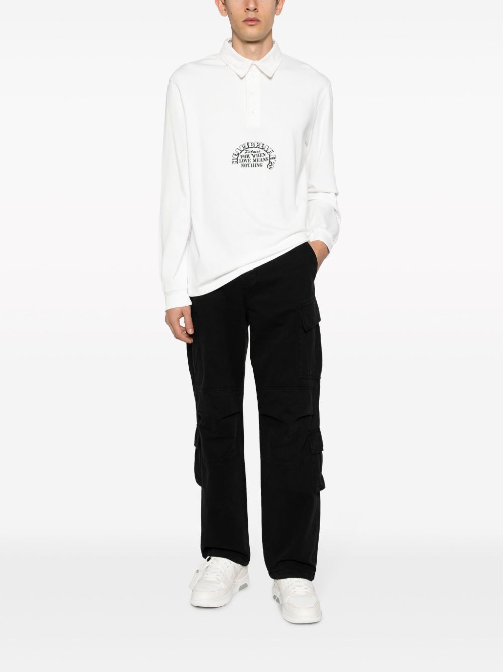 Palmes Palmes Logo organic cotton shirt